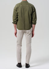 London Tapered Slim Cashmere Touch Sateen Pant - Caraway
