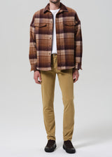 London Tapered Slim Cashmere Touch Sateen Pant - Heirloom