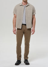 Gage Slim Straight Italian Canvas Pant - Reservoir