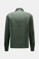 04651 Rustic Linen Popover Shirt - Grape Green