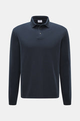 04651 Wool TP Polo LS - Navy