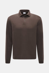 04651 Wool TP Polo LS - Barrel Brown