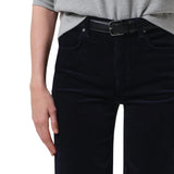 Lyra Wide Leg Crop Corduroy - Navy