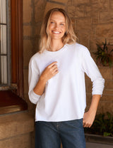 Frank and Eileen Quinn - Ls Crewneck Tee - White