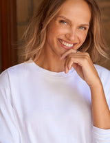 Frank and Eileen Quinn - Ls Crewneck Tee - White
