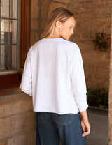 Frank and Eileen Quinn - Ls Crewneck Tee - White