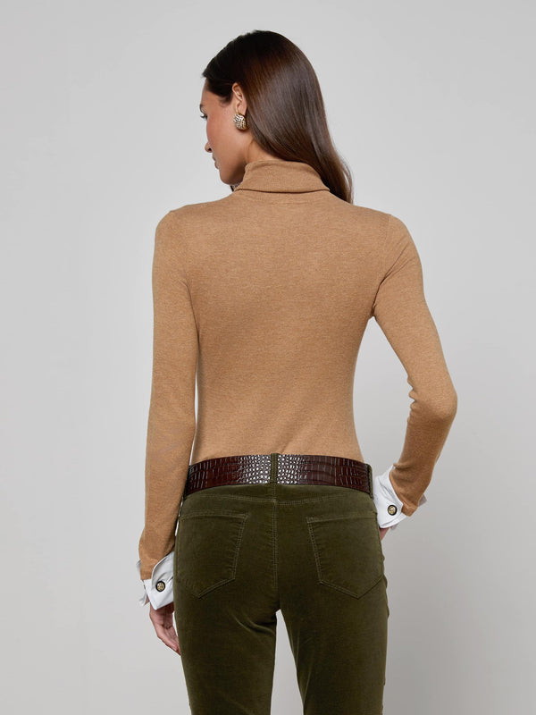 Flora Poplin Cuff Sweater