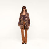 Jair Cardigan - Dark Java/Burgundy Multi