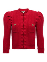 Delli ¾Slv Crp Txtd Cardi - Oak Hall