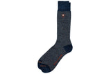 Martin Dingman Stripe Alpaca Yarn Socks - Navy