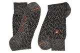 Martin Dingman Chevron Alpaca Yarn Socks - Stone