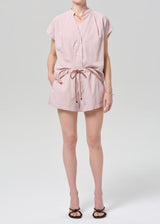 Penelope Blouse In Raspberry Stripe - Oak Hall