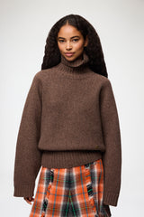 Turtleneck in Double Knit - Safari