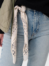 The Great The Silk Bandana - Cream