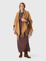 The Great The Big Sweater Fringe Scarf - Camel