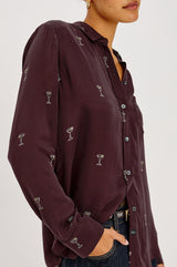 Alyssa Shirt - Oxblood Martini