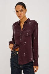 Alyssa Shirt - Oxblood Martini