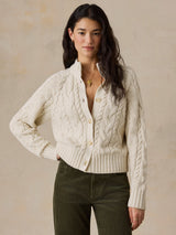 Faherty Sunday Morning Cardigan - Snowflake
