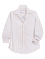 Frank and Eileen Tailored Button Up Shirt - Tan Stripe