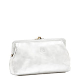 Il Bisonte Classic Clutch - Metallic Silver