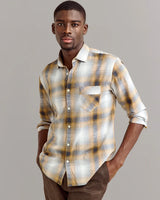 Melange Shadow Plaid John T Shirt