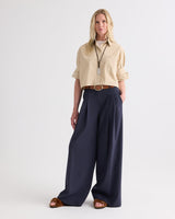 Next Ex Shirt in Superfine Cotton - Sandstone