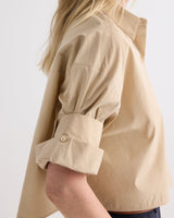 Next Ex Shirt in Superfine Cotton - Sandstone