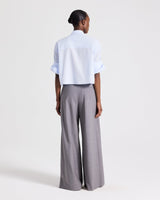 Next Ex Shirt in Superfine Cotton - Baby Blue