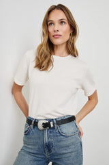 Cotton Cashmere Short Sleeve Tee