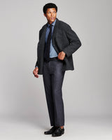 Billy Reid Boiled Wool Bond Peacoat - Charcoal Heather