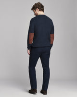 Billy Reid Cashmere Dover Sweater - Carbon Blue Heather