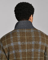 Billy Reid Numajiri Plaid Knit Jacket - Green Multi