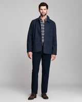 Billy Reid Colbert Herringbone Chore Coat - Navy
