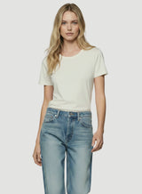 Soft Touch Short Sleeve Crewneck T-Shirt - Cream