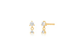 Prong Set Diamond Dangle Stud Earring - Single