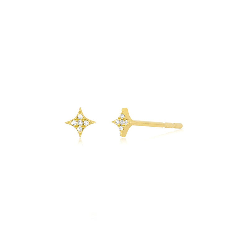 Diamond Sparkle Stud Earring - Single