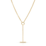 Rolo Chain Enhanced Lariat Necklace