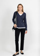 Elliott Lauren Control Stretch Faux Jean - Black