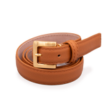Len Life Style Epsom Calfskin 25mm Belt - Cognac