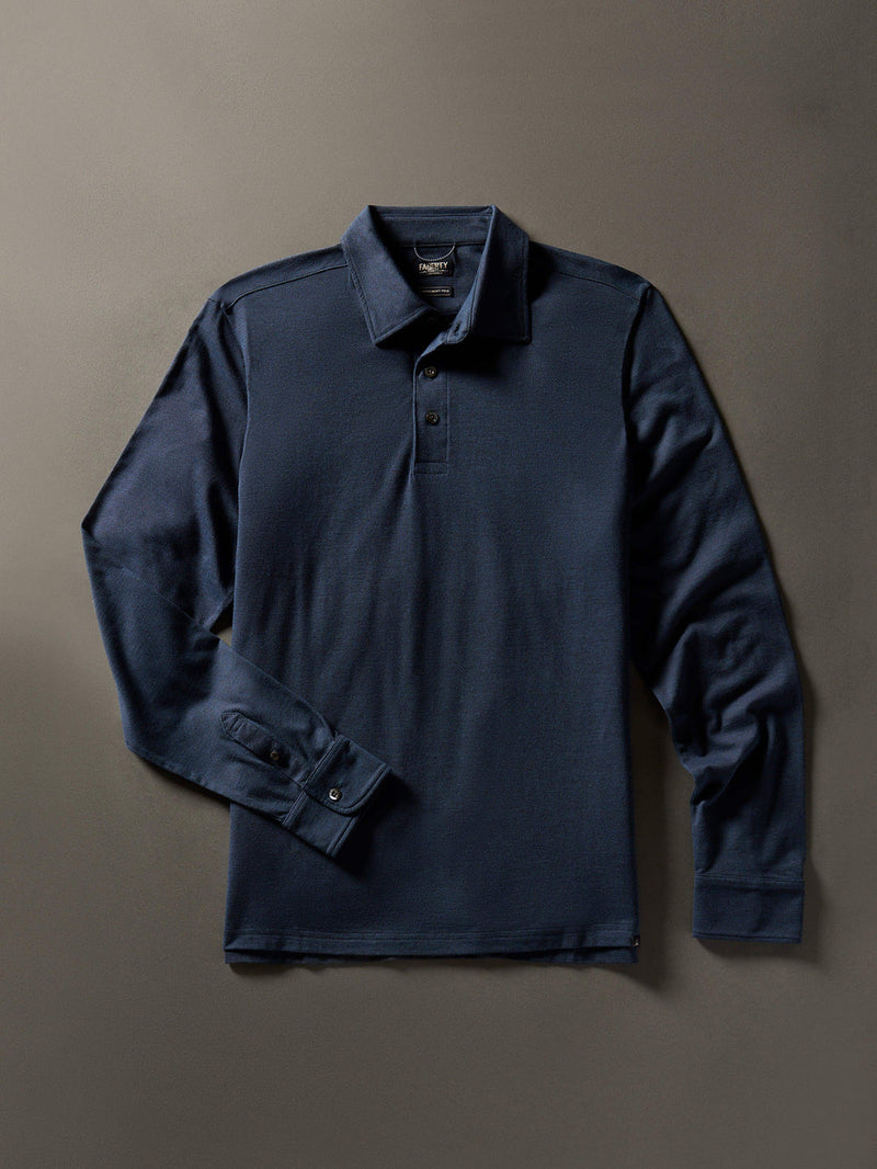 Long Sleeve Movement Pique Polo