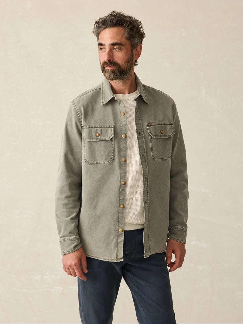 Sunwashed Shirt Jacket - Oak Hall