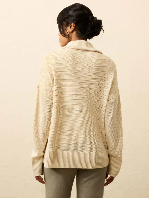 Miramar Linen Sunflower Quarter Zip