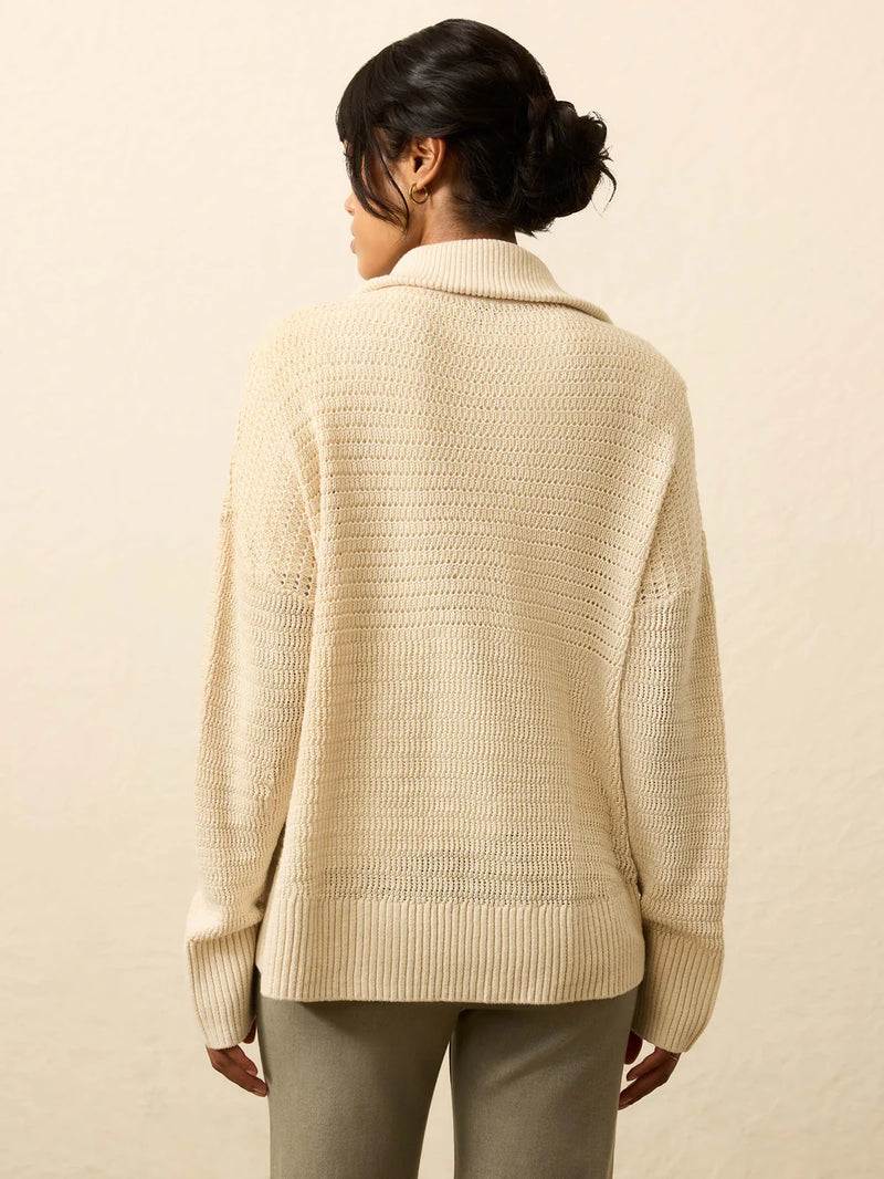 Miramar Linen Sunflower Quarter Zip