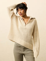 Miramar Linen Sunflower Quarter Zip