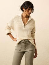Miramar Linen Sunflower Quarter Zip