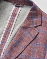 Printed Knit Stretch Sport Coat - Abby Pane - Mocha