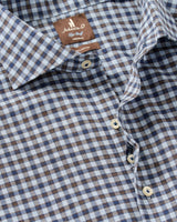 Top Shelf Cotton Button Down Shirt - Amalfi Gingham - Lake