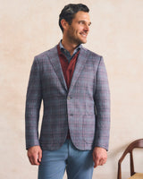 Gulf Coast Pane Knit Sport Coat - Charcoal