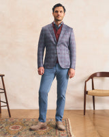 Gulf Coast Pane Knit Sport Coat - Charcoal