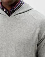 Cotton Blend Hoodie - Light Gray